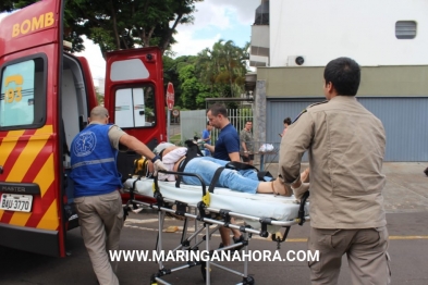 foto de Pedestre fica gravemente ferida após ser atropelada por moto em Maringá