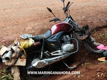 foto de Caminhoneiro fica preso às ferragens após acidente envolvendo carreta e motociclista na PR-323