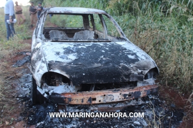 foto de Corpo é encontrado carbonizado dentro de carro em estrada rural entre Marialva e Mandaguari