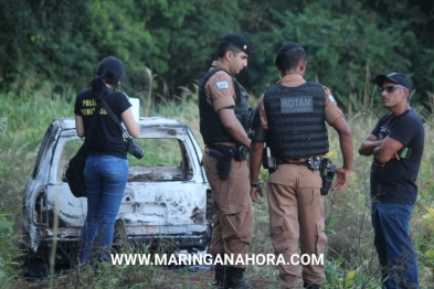 foto de Corpo é encontrado carbonizado dentro de carro em estrada rural entre Marialva e Mandaguari