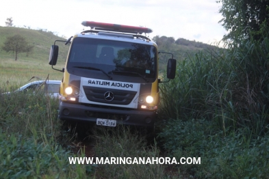 foto de Corpo é encontrado carbonizado dentro de carro em estrada rural entre Marialva e Mandaguari