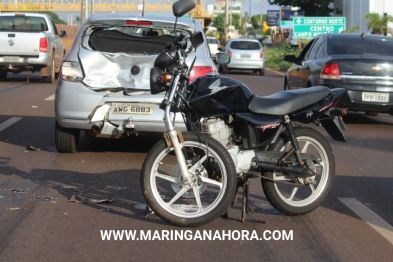 foto de Motociclista bate em traseira de carro e fica em estado grave em Sarandi