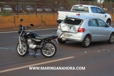 foto de Motociclista bate em traseira de carro e fica em estado grave em Sarandi