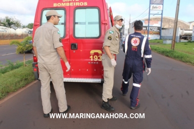 foto de Motociclista bate em traseira de carro e fica em estado grave em Sarandi