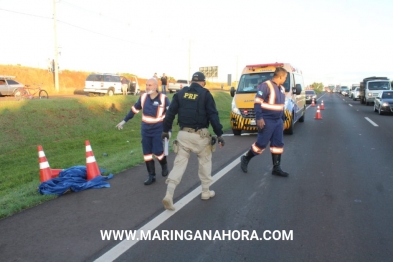 foto de Idoso de 81 anos morre atropelado ao atravessar a BR-376, em Marialva