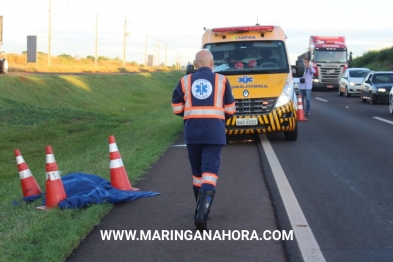 foto de Idoso de 81 anos morre atropelado ao atravessar a BR-376, em Marialva