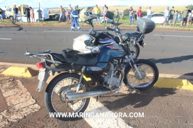 foto de Acidentes registrados na BR-376 deixaram motociclista e passageira de caminhonete gravemente feridos