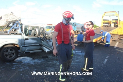 foto de Acidentes registrados na BR-376 deixaram motociclista e passageira de caminhonete gravemente feridos