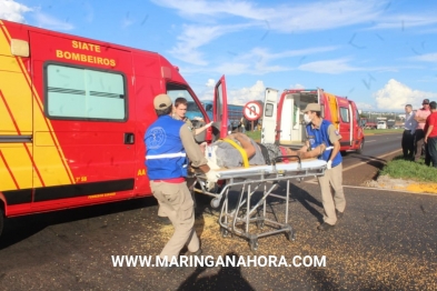 foto de Acidentes registrados na BR-376 deixaram motociclista e passageira de caminhonete gravemente feridos