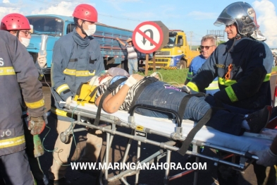 foto de Acidentes registrados na BR-376 deixaram motociclista e passageira de caminhonete gravemente feridos