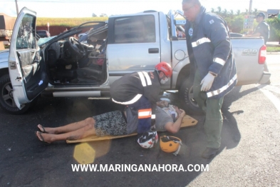 foto de Acidentes registrados na BR-376 deixaram motociclista e passageira de caminhonete gravemente feridos