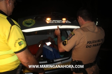 foto de Motorista embriagado invade a contramão, bate de frente com outro veículo e fere casal em Maringá