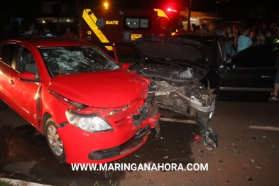 foto de Motorista embriagado invade a contramão, bate de frente com outro veículo e fere casal em Maringá