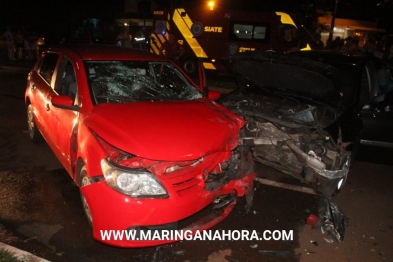 foto de Motorista embriagado invade a contramão, bate de frente com outro veículo e fere casal em Maringá