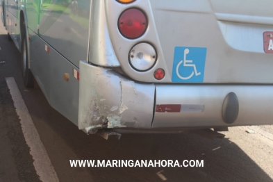 foto de Motociclista sofre ferimentos graves ao bater na traseira de ônibus em Maringá