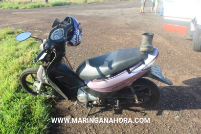 foto de Motociclista sofre ferimentos graves ao bater na traseira de ônibus em Maringá