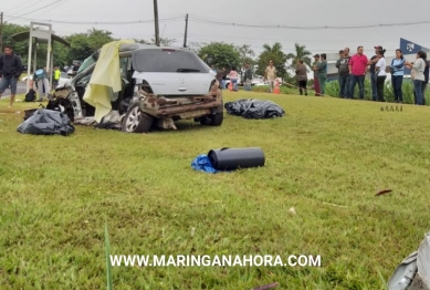 foto de Acidente fatal em Maringá; pai e mãe morreram e filho de 13 anos foi socorrido em estado grave