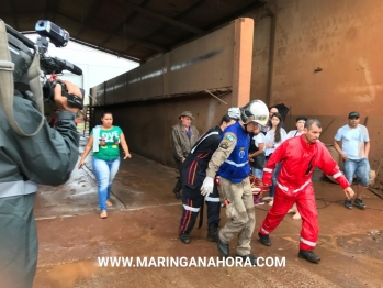 foto de Funcionário de lava-jato em Maringá, é resgatado de dentro de tanque de caminhão após passar mal