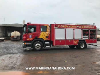 foto de Funcionário de lava-jato em Maringá, é resgatado de dentro de tanque de caminhão após passar mal