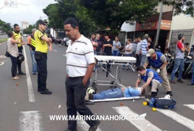 foto de Viatura do Semob se envolve em acidente e duas pessoas ficam feridas em Maringá