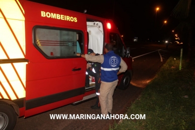 foto de Motorista atinge moto na Avenida Colombo, arrasta o veículo e foge sem prestar socorro em Maringá