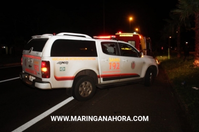 foto de Motorista atinge moto na Avenida Colombo, arrasta o veículo e foge sem prestar socorro em Maringá