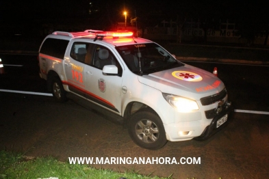 foto de Motorista atinge moto na Avenida Colombo, arrasta o veículo e foge sem prestar socorro em Maringá