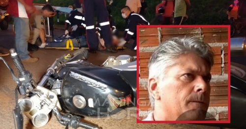 Morre no hospital motociclista que sofreu queda ao passar por faixa elevada em Paiçandu