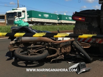 foto de Fatalidade; Motociclista morre após bater na traseira de carreta entre Marialva e Sarandi