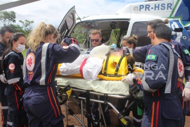 foto de Funcionário sofre ferimentos graves após descarga elétrica durante trabalho em Nova Esperança