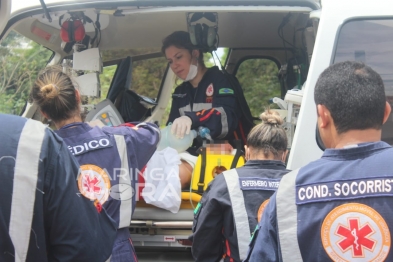 foto de Funcionário sofre ferimentos graves após descarga elétrica durante trabalho em Nova Esperança