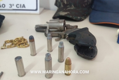 foto de Após perseguição policial, pessoas foram presas e arma apreendida pela PM em Paiçandu