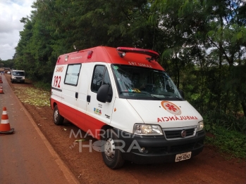 foto de Idoso morre e irmão fica gravemente ferido em acidente na PR-323 entre Paiçandu e o Distrito de Água Boa