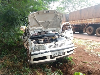 foto de Idoso morre e irmão fica gravemente ferido em acidente na PR-323 entre Paiçandu e o Distrito de Água Boa