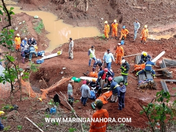 foto de Quatro operários ficam feridos em acidente de trabalho nas obras de duplicação da PR-323 entre Paiçandu e Água Boa