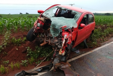 foto de Colisão frontal deixa quatro pessoas feridas, entre elas uma gestante, na PR-323 entre Doutor Camargo e a Ponte do Rio Ivaí