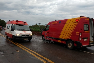 foto de Colisão frontal deixa quatro pessoas feridas, entre elas uma gestante, na PR-323 entre Doutor Camargo e a Ponte do Rio Ivaí