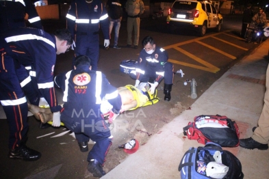 foto de Homem é socorrido em estado grave após ser atingido por disparo de arma de fogo em Marialva