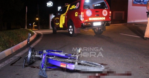 Polícia investiga acidente envolvendo ciclista em Maringá