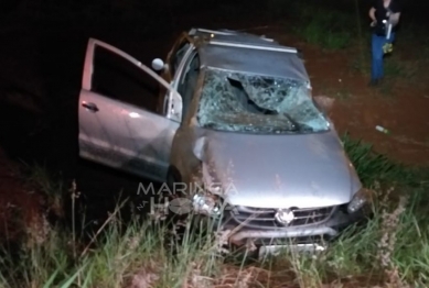 foto de Motorista morre após veículo capotar em Maringá