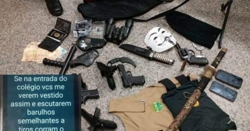 Com farto armamento, aluno de 14 anos é apreendido e diz que planejava massacre na região metropolitana de Curitiba