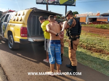 foto de Suspeitos de diversos furtos na região são presos pela Rotam Sarandi, após furto em Marialva