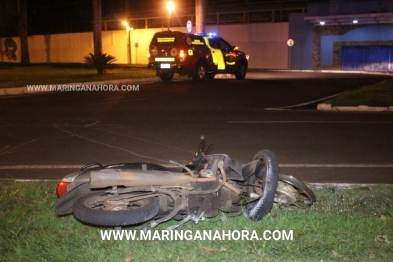 foto de Motociclista é entubado após sofrer ferimentos graves durante queda de moto em Maringá