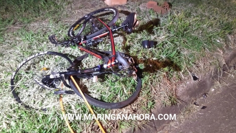 foto de Ciclista na contramão sofre ferimentos graves ao bater de frente com moto na rodovia BR-376 em Iguatemi