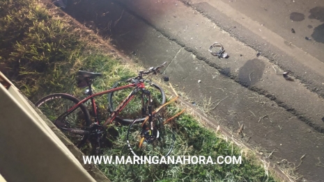 foto de Ciclista na contramão sofre ferimentos graves ao bater de frente com moto na rodovia BR-376 em Iguatemi