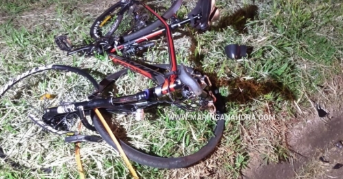 Ciclista na contramão sofre ferimentos graves ao bater de frente com moto na rodovia BR-376 em Iguatemi