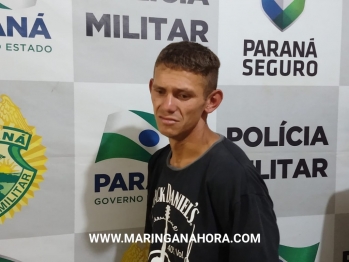 foto de Ladrão é preso em flagrante pela ROTAM, e confessa mais três roubos em Paiçandu 