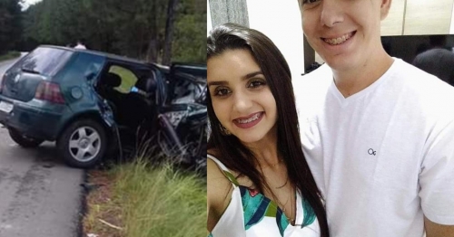 Casal de namorados morre em grave acidente no Paraná