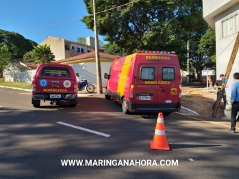 foto de Trabalhador cai de poste ao sofrer descarga elétrica em Maringá