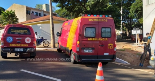 Trabalhador cai de poste ao sofrer descarga elétrica em Maringá